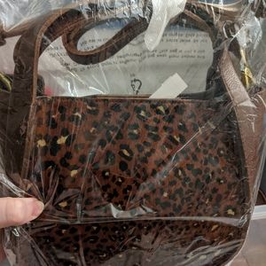 Madewell Leopard Print Crossbody Bag - Brown